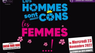 original Laaarge 2 390x220 - La 11ème édition des Théâtrales de Casablanca présentent « Les hommes sont cons, et les femmes… » Mercredi 23 novembre à 20H30 au Studio des Arts Vivants
