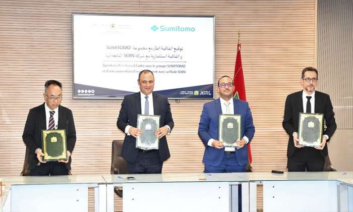 sumitomo investissement - Signature d’un Accord Cadre avec le groupe SUMITOMO et d’une convention d’investissement avec sa filiale SEBN