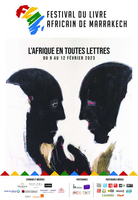 AFFICHE FLAM - La 1ère édition du « Festival du Livre Africain de Marrakech » (FLAM) se tiendra du 9 au  12 février 2023