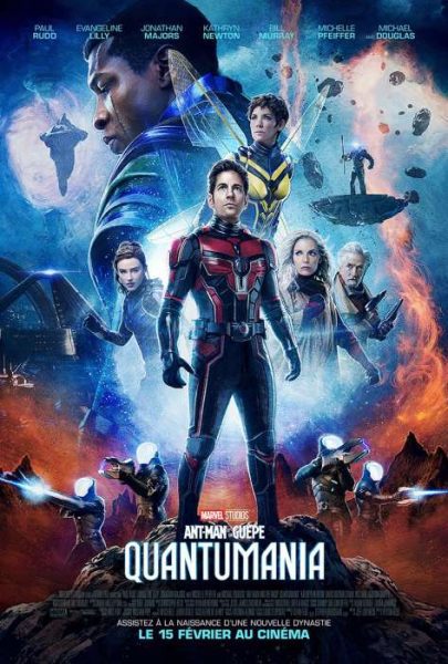 Affiche ANT MAN ET LA GUEPE QUANTUMANIA 405x600 - Assistez à la naissance d'une nouvelle dynastie dans Ant-Man et la Guêpe: Quantumania le dernier film des studios Marvel exclusivement au cinéma