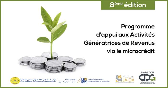 Visuel AGRs2022 fr - 8ème édition du Programme national d’appui aux Activités Génératrices de Revenus via le microcrédit