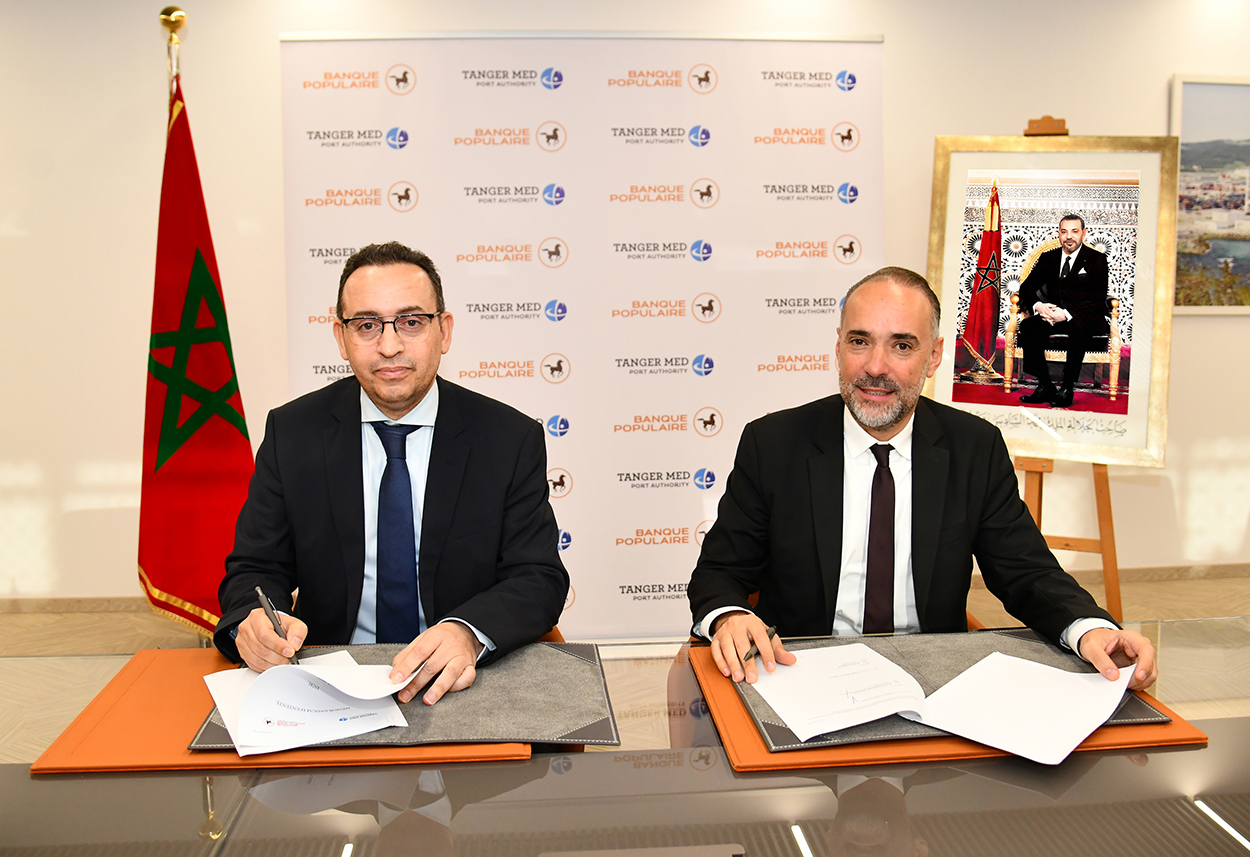 Signature du MoU entre la BCP et TMPA - Innovation et nouvelles technologies: la Banque Centrale Populaire et Tanger Med Port Authority signent un mémorandum d'entente