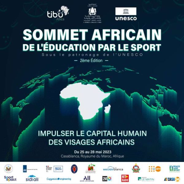 Le Sommet de leducation par le Sport en Afrique partenaires 2eme edition 600x600 - Tibu Africa et le Ministère de l’éducation nationale, du Préscolaire et des Sports annoncent la 2ème édition du Sommet de l’éducation par le sport en Afrique