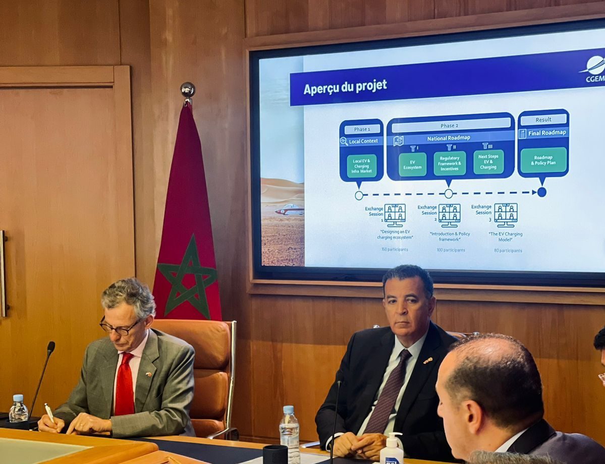 Photo Presentation des resultats de letude sur la mobilite electrique e1683291566307 - Présentation des résultats de l'étude sur la mobilité électrique à la CGEM