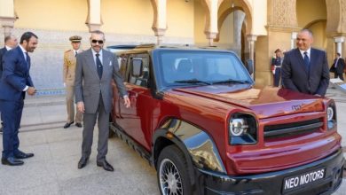 sa majeste innovation neo 390x220 - Présentation à Sa Majesté le Roi d'un modèle de la première marque automobile grand public marocaine et du prototype de véhicule à hydrogène développé par une initiative marocaine