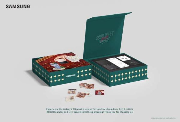 Box 1 samsung 600x407 - Samsung Electronics lance une édition limitée du Galaxy Z Flip4 en partenariat avec deux jeunes artistes marocaines