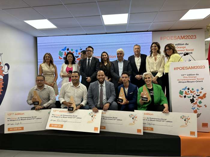 POESAM 2023 ORANGE  - Hopez, BinBudget, Eagle AI et Logistiqa, grands gagnants de la 13ème édition du Prix Orange de l’Entrepreneur Social au Maroc 2023