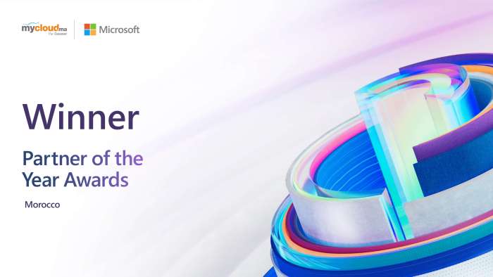 POTYA MOROCCO - Mycloud.ma élu Microsoft Partner of the Year 2023 Morocco