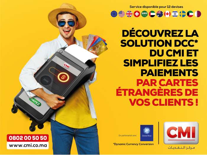 Visuel CMI DCC 2023 VF - Le CMI renforce son service DCC pour faciliter les paiements internationaux au Maroc avec l'ajout de six nouvelles devises