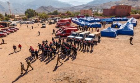 tentes haouz - L’ensemble des citoyens touchés par le séisme mis à l’abri y compris en cas d’intempéries à Al Haouz