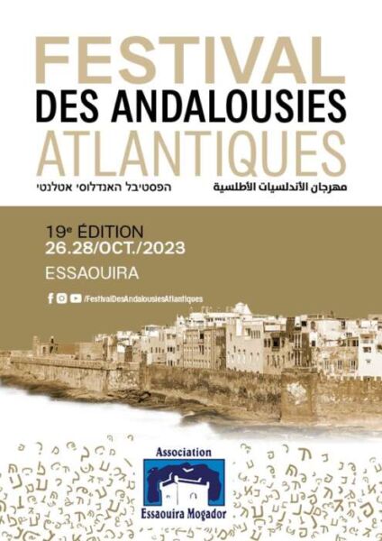 Affiche FestivalAndalousiesAtlantiques 424x600 - Le festival des Andalousies Atlantiques d’Essaouira de retour du 26 au 28 octobre