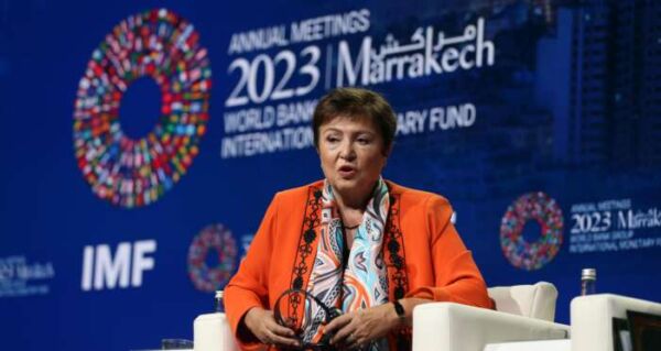 DG FMI 600x319 - Kristalina Georgieva, a exprimé son admiration pour la gestion rapide et efficace des conséquences du séisme d'Al Haouz au Maroc.