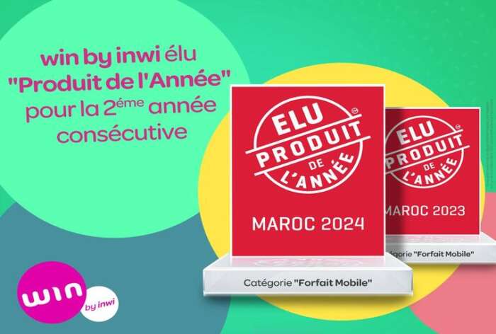 win by inwi - Forfaits Mobile : win by inwi est “Élu Produit de l’Année” 2024