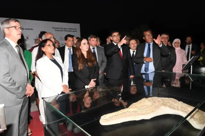exposition archeologique - Casablanca: Ouverture de l’exposition de fossiles archéologiques restitués au Maroc à l'espace archéologique Sidi Abderrahmane