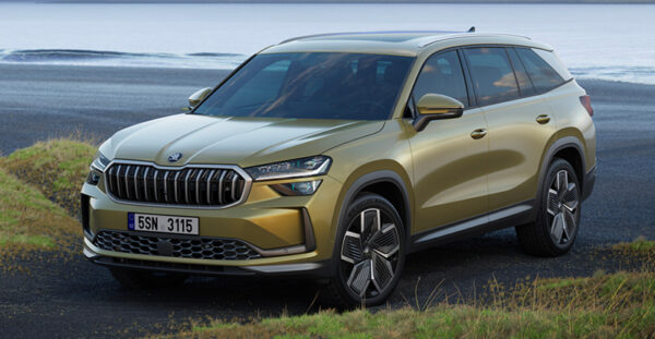 NOUVEAU ŠKODA KODIAQ : UN DESIGN IMPOSANT, UN CONFORT SANS COMPROMIS skoda kodiaq 2024 suv 7 places front 600x311 - NOUVEAU ŠKODA KODIAQ : UN DESIGN IMPOSANT, UN CONFORT SANS COMPROMIS