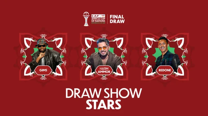 draw shoot star scaled - Hatim Ammor, RedOne, Gims : Un casting de rêve pour le show du tirage au sort de la Coupe d’Afrique des Nations CAF TotalEnergies, Maroc 2025