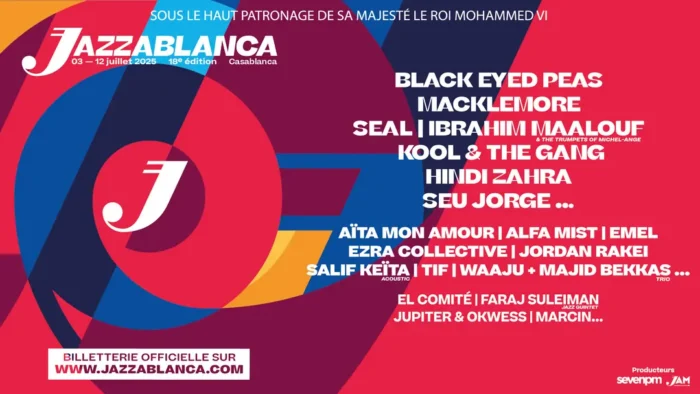 Jazzablanca dévoile la programmation des soirées du Village pour sa 18ème édition jazzablanca scaled - Jazzablanca dévoile la programmation des soirées du Village pour sa 18ème édition