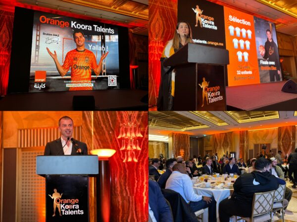 Photo lancement OKT 600x449 - Orange Maroc lance “Orange Koora Talents”, un programme parrainé par Brahim Diaz