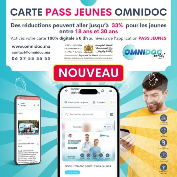 48b51bd1 5af0 474c 9409 861c1b3a5242 600x600 - Accès aux soins, Omnidoc Santé s’allie au ministère de la Jeunesse pour les jeunes Marocains