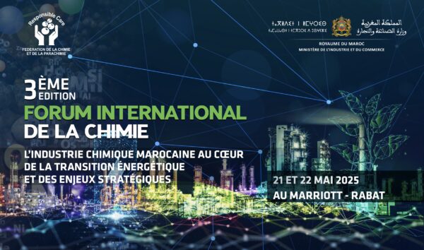 Affiche VF FIC 2025 600x354 - Rabat s’apprête à accueillir la 3e édition du Forum International de la Chimie