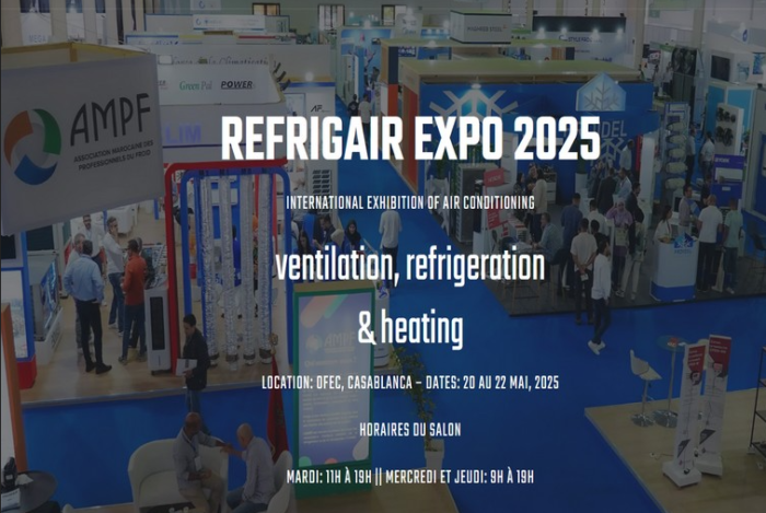 refrege scaled - La 4ème édition du salon “REFRIGAIR EXPO”, du 20 au 22 mai à Casablanca