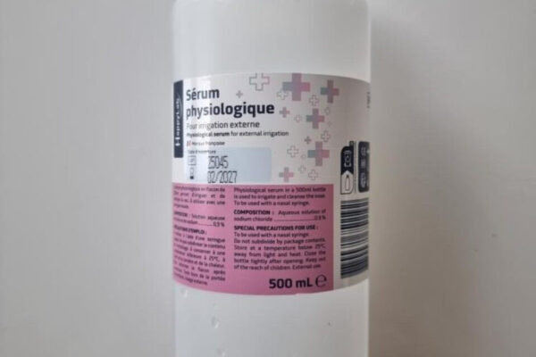 serum physiologique 600x400 - Sérum physiologique : nouveaux rappels en France de lots de la marque HappyLab