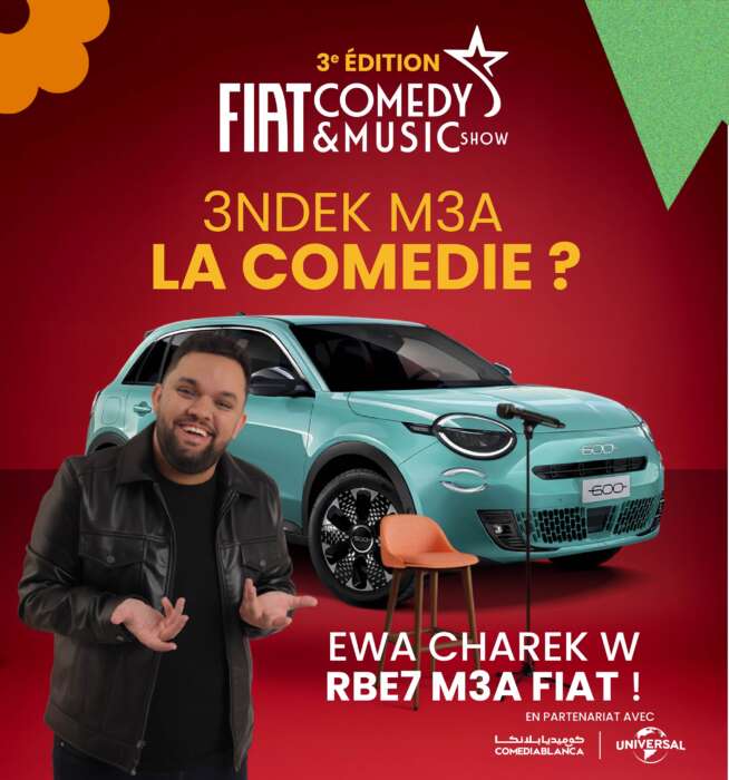 Fiat FIAT lance la 3ᵉ édition du “FIAT Comedy & Music Show
