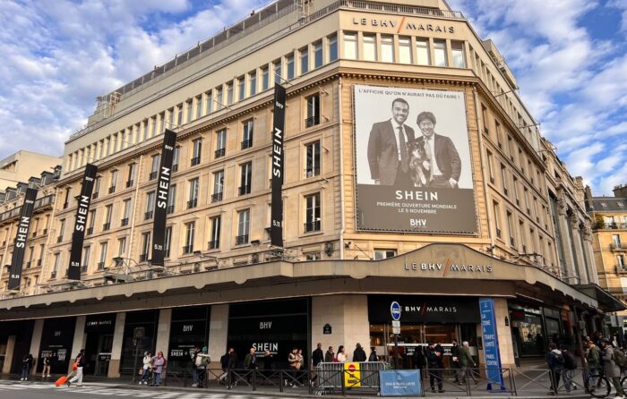 bhv shein - En France, Shein fait fuir les marques du BHV Marais!
