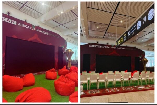 Des Fan zones pour vibrer au rythme de la CAN dans les aéroports du pays fan zone ONDA 600x401 - Des Fan zones pour vibrer au rythme de la CAN dans les aéroports du pays