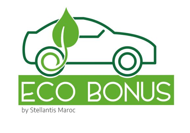 Logo Eco Bonus Stellantis Maroc - Stellantis Maroc lance ECO BONUS : 30.000 DH pour passer à l’électrifié