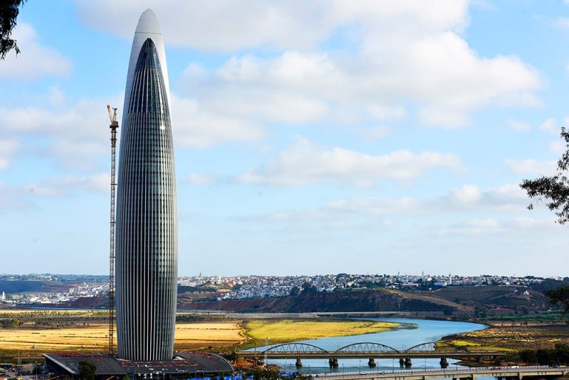 tour M6 - Rabat : la tour Mohammed VI achevée, nouveau symbole architectural du Royaume