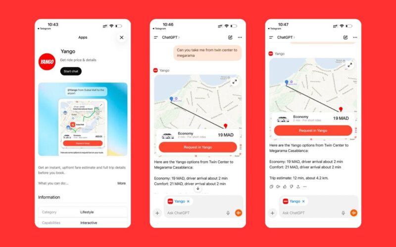 Mobilité : Yango Ride intègre ChatGPT pour planifier les trajets directement en conversation